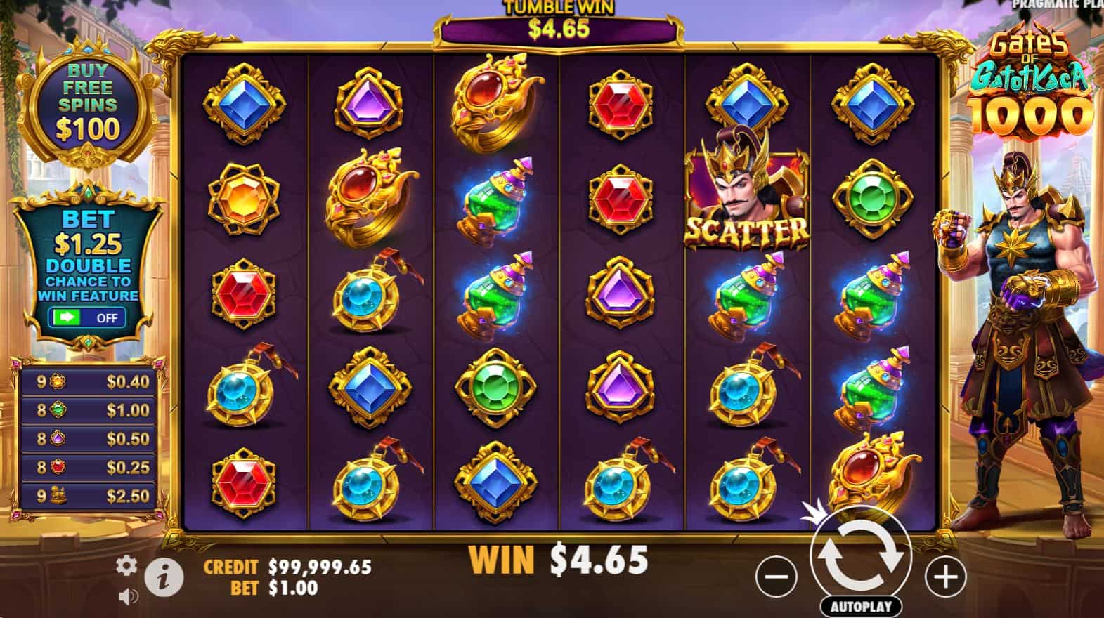 Fitur Spesial Maxwin Heboh Gates of GatotKaca 1000 OLE777